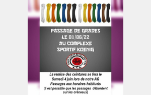 Passage de grades