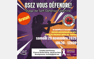 Stage gratuit Self-défense féminin